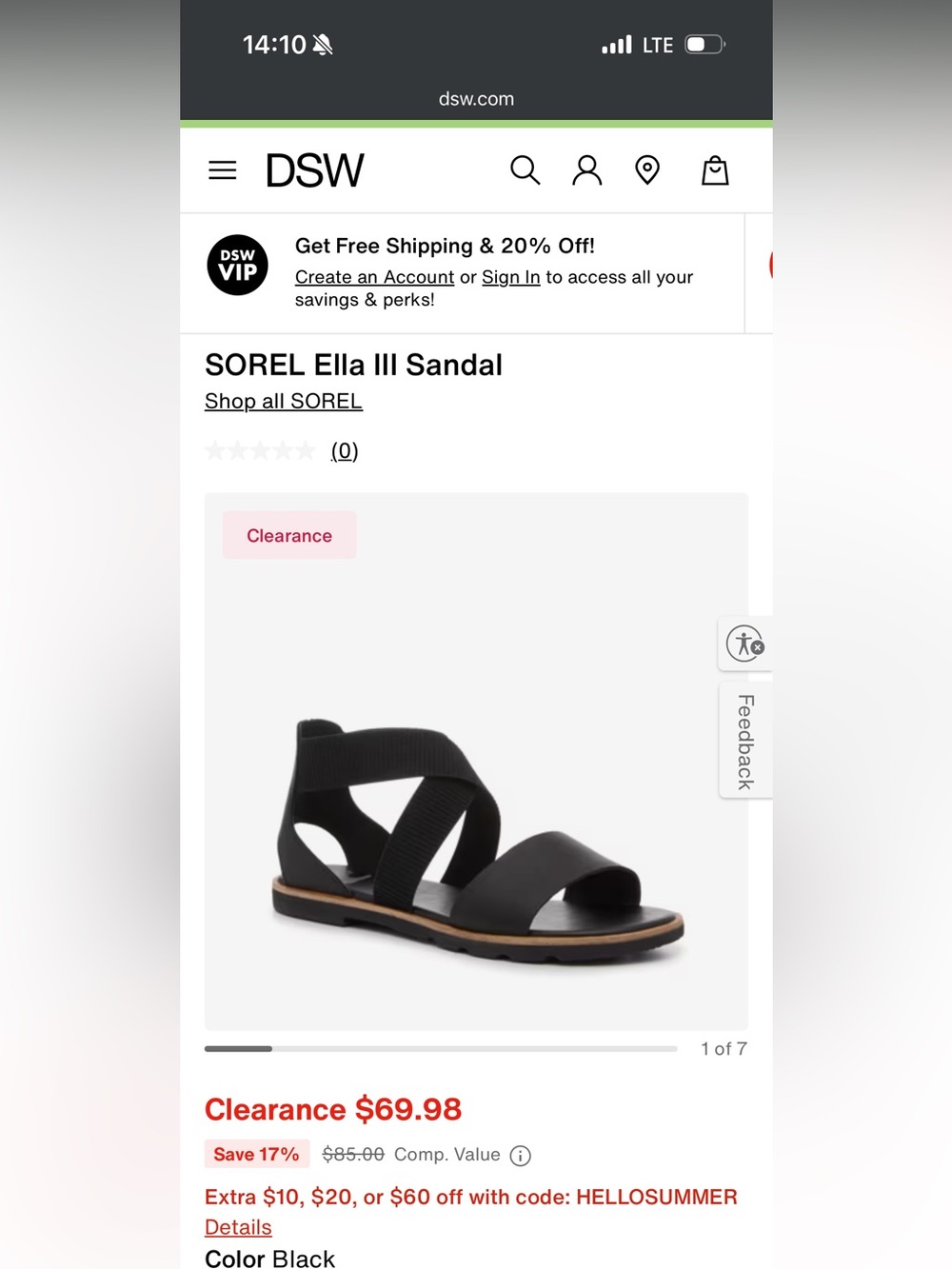 Sorel Ella III Sandals